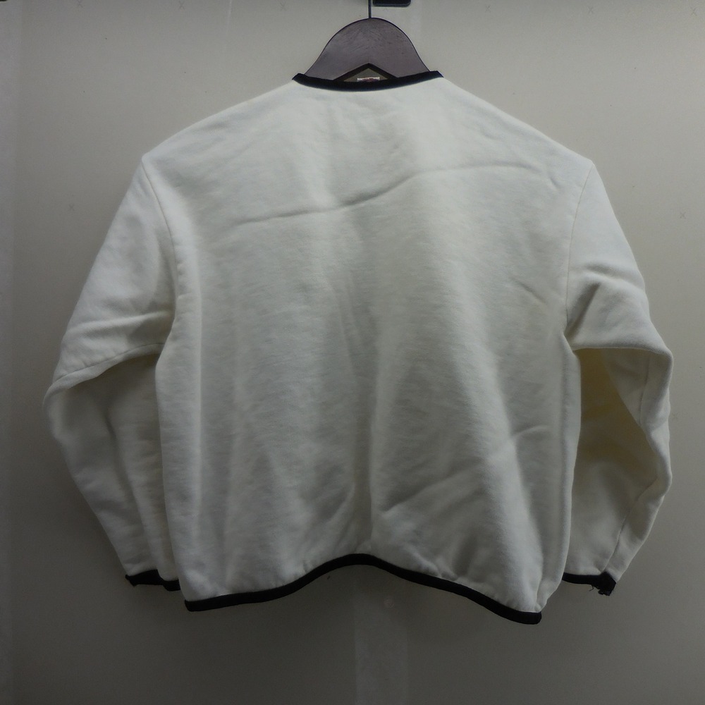 Vintage Creighton University Sportswear Full Zip Sweatshirt White Cotton Mens M - Picture 3 of 6